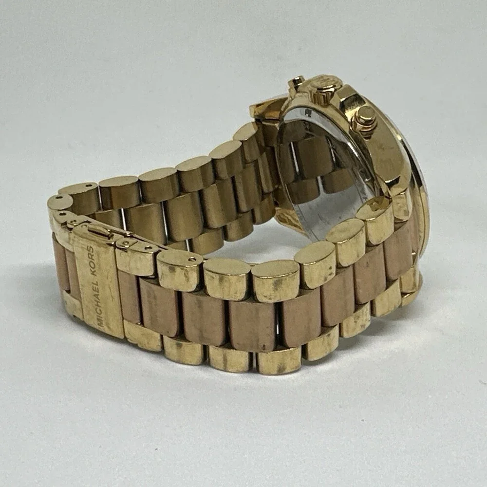 Michael Kors Bradshaw MK6359 Womens Two-Tone Stainless Steel Analog Watch HME621